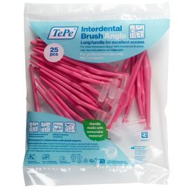 Tepe Angle Interdental Brush - Pink - 25 Brushes Per Pack