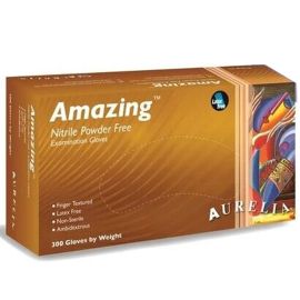 Aurelia Amazing Nitrile Powder Free Gloves - Large - Pack Of  300