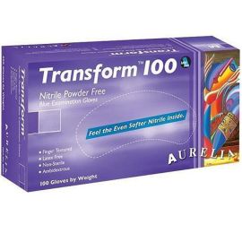 Aurelia Transform Nitrile Powder free Gloves - Small - 1 Pack of 100 Gloves