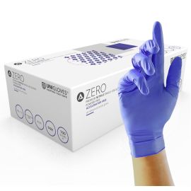 Unigloves Zero Nitrile Powder & Accelerator Free Medium Gloves - Pack Of 100