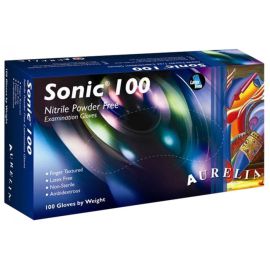 Aurelia Sonic Nitrile Powder Free Cobalt Blue Gloves - Large - 1 Pack Of 100