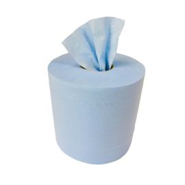 Economy 2 Ply Standard Centre Pull Roll - Blue