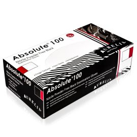 Absolute 100 Black Nitrile PF Extra Small - Box of 100