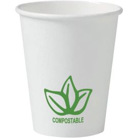 DEHP 180ml Biodegradable White Paper Cups - Pack Of 1000