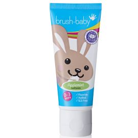 brush-baby 0-3 Years Baby & Toddler Applemint Flavour Toothpaste 50ml