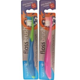 Brush Baby Flossbrush 6+ Years Toothbrush (Colour May vary)