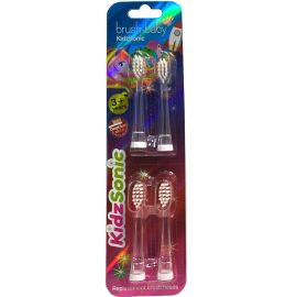brush-baby KidzSonic Electric Toothbrush Replacement Heads 3+ Years - Pack Of 4