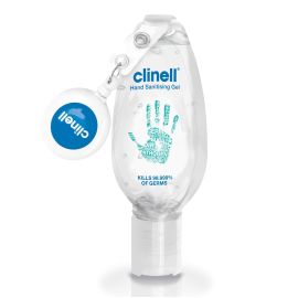 Clinell Hand Sanitising Alcohol Gel With Clip 50ml
