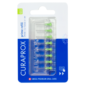 Curaprox CPS011 Prime Interdental Brush Green Lime 1.1-5.0mm - Pack Of 8 Brushes