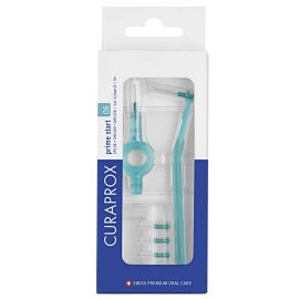 Curaprox Prime CPS 06 Plus Interdental Brush - Turquoise  - 5 Brush With 1 Holder - Pack of 1