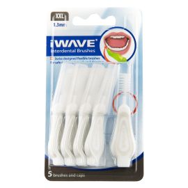 iWAVE Interdental Brushes 1.3mm Grey - 1 Pack 5 Brushes