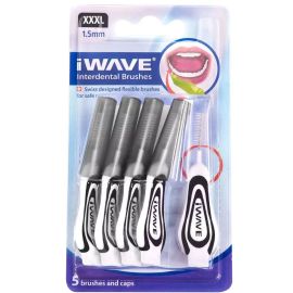 iWAVE Interdentals Brush 1.5mm - Black - 5 Brushes Per Pack