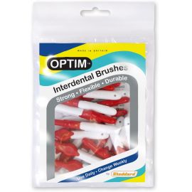 Icon Optim 0.5mm Red Standard Interdental Brushes - Pack Of 25