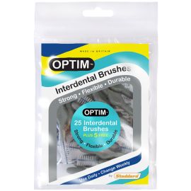 OPTIM Grey Standard Interdental Brush - Pack Of 25 Brushes Plus 5 Free
