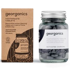 Georganics Natural Charcoal Toothpaste Tablets - Pack Of 120
