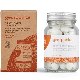 Georganics Natural Orange Toothpaste Tablets - Pack Of 120
