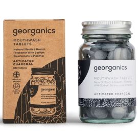Georganics Natural Charcoal Mouthwash Tablets - Pack Of 180