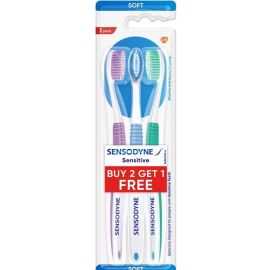 Sensodyne Sensitive Soft Toothbrush (Color May Vary) - 1 Pack Of 3