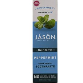 Jason PowerSmile Fluoride Free Peppermint Toothpaste 119g