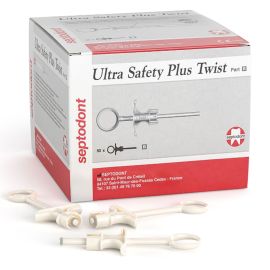 Septodont Ultra Safety Plus Twist White Handle Box Of 50