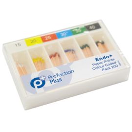 Perfection Plus Endo+ Paper Points Colour Coded ISO Size 20 Pack Of 200