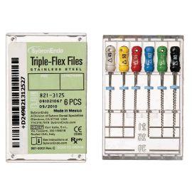 SybronEndo Triple FLex Files - 25mm  Assortment Size 15-40 - Pack Of 6