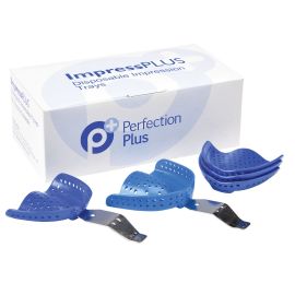 Perfection Plus Disposable Impression Trays No.13 (Upper Dentate Average) - Pack of 25 Trays & 1 Handle