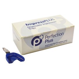 Perfection Plus Disposable Impression Trays No.20 (Upper / Lower Anterior) - Pack of 25 Trays & 1 Handle