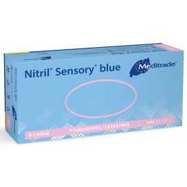 Meditrade Nitril Sensory Blue Gloves Extra Large - Pack of 200 
