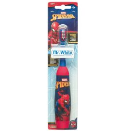 Mr.White Spider-Man Battery- Powered Kids Toothbrush - 4+ Years
