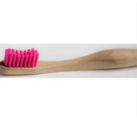 MyMouth Pink Medium Bamboo Toothbrush for Adults