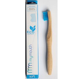 MyMouth Blue Soft Bamboo Toothbrush for Kids