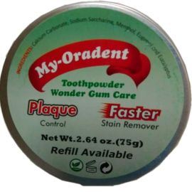 My-Oradent Toothpowder Wonder Gum Care 75g Jar
