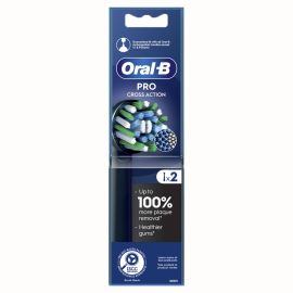 Oral-B Cross Action Black Toothbrush Heads Pack Of 2