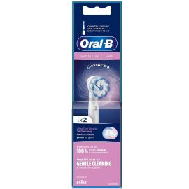Oral-B Clean And Care Sensitive Clean Brush Heads Pack Of 2