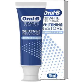 Oral-B 3D White Clinical 70ml Whitening Restore Diamond Clean Toothpaste 