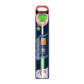 Orabrush Tongue Cleaner Fresh Breath Brush With Scraper (Colours May Vary)