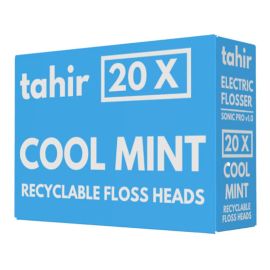 Tahir Replacement Floss Heads Cool Mint - Pack Of 20