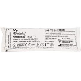 Molnlycke Normasol 25ml Sachets Pack Of 25