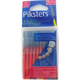 Piksters Interdental Brush - Size 4 Red 0.65mm - 10 Brushes Per Pack
