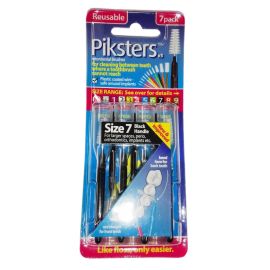 Piksters Size 7 Black - 1.1mm - 7 Brushes Per Pack