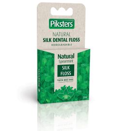 Piksters Natural Silk Dental Floss Spearmint - 25m