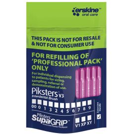 Piksters Professional - Pink Size 00 - Interdental Brush Refill Pack Of 40