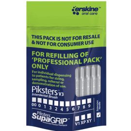 Piksters Professional - Grey Size 0 - Interdental Brush Refill Pack Of 40