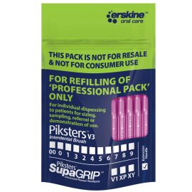 Piksters Professional - Purple Size 1 - Interdental Brush Refill Pack Of 40