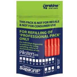 Piksters Professional - Red Size 4 - Interdental Brush Refill Pack Of 40