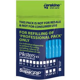 Piksters Professional - Blue Size 5 - Interdental Brush Refill Pack Of 40