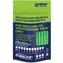 Piksters Professional - Green Size 6 - Interdental Brush Refill Pack Of 40