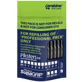 Piksters Professional - Black Size 7 - Interdental Brush Refill Pack Of 10