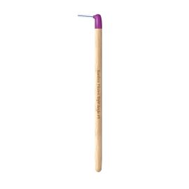 Piksters Bamboo Angled Interdental Brush - Size 1 Purple 0.50mm - 6 Brushes Per Pack